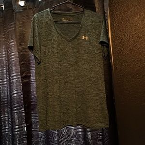 XL Blue women’s cut v-neck loose fit t-shirt